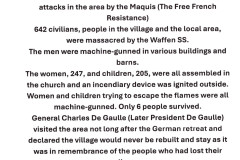 2025-11-02. Oradour-sur-Glane. France,WW2.1994 & 1995